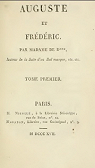 Auguste et Frderic, tome1 par Bawr