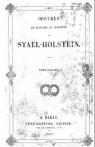 Oeuvres de Madame la Baronne Stael-Holstein, tome par Stal