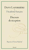 Discours de rception  l'Acadmie Franaise d'Amin Maalouf et rponse de Jean-Christopphe Rufin par Maalouf