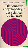 Nouveau dictionnaire encyclopdique des sciences du langage par Schaeffer