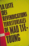 La liste des revendications territoriales de Mao Ts-Toung. par Kroutchinine