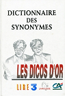 Dictionnaire des synonymes : dition Dicos d'or par Genouvrier
