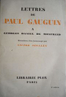 Lettres  Georges-Daniel de Monfreid par Gauguin
