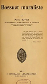 Bossuet moraliste, par Pierre Bonet par Bonet