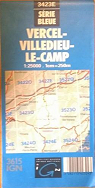 3423 E - Vercel, Villedieu-le-Camp par Institut gographique national