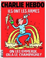 Charlie Hebdo, n1217 : Ils ont les armes. On les emmerde on a le champagne ! par Hebdo