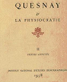 Franois Quesnay et la physiocratie tome 1 par Einaudi