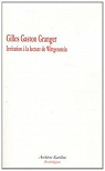 Invitation  la lecture de Wittgenstein par Granger