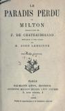Le Paradis perdu de Milton - Essai sur la littrature angloise par Milton