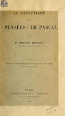 Le jansnisme des penses de pascal. extrait de la revue internationale de l'enseignement, 1896. par Souriau