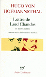 Lettre de Lord Chandos et autres textes sur la posie par Hofmannsthal
