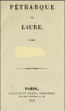 Ptrarque et Laure, par Mme de Genlis. 2e dition par Genlis