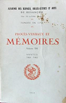 Procs-verbaux et mmoires - Annes 1964-1965 (t. 176) par Sciences belles-lettres et arts de Besanon et de Franche-Comt