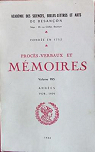 Procs-verbaux et mmoires - Annes 1978-1979 (t. 183) par Sciences belles-lettres et arts