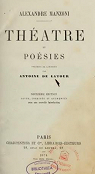 Thatre et posies (traduction de l'italien par Antoine De Latour), Deuxime Edition, revue, corrige et augmente avec une nouvelle introduction par Manzoni