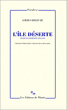 L'le dserte - Textes et entretiens 1953-1974 par Deleuze