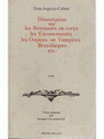 Dissertation sur les revenants en corps, les excommunis, les oupires ou vampires, brucolaques, etc. par Calmet