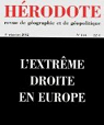 Hrodote, N 144, 1er trimestr : L'extrme droite en Europe par Giblin-Delvallet