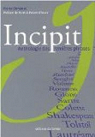 Incipit : Anthologie des premires phrases par Simonet