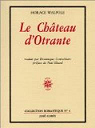 Le Chteau d'Otrante : Histoire gothique par Walpole