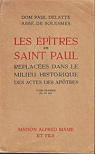 Les Eptres de Saint Paul par Delattre