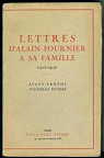 Lettres  sa famille 1905-1914 par Alain-Fournier