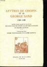 Lettres de Chopin et de Georges Sand 1836-1839 par Chainaye