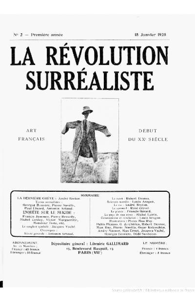 Revue La Rvolution Surraliste