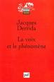 La Voix et le Phénomène par Derrida