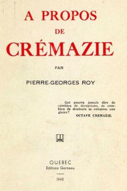  propos de Crmazie par Pierre-Georges Roy