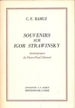 Souvenirs sur Igor Strawinsky par Charles-Ferdinand Ramuz