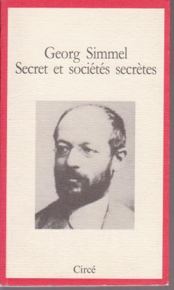 Secret et socits secrtes par Georg Simmel