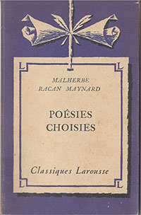 Posies choisies : Malherbe - Racan - Mainard par Franois de Malherbe