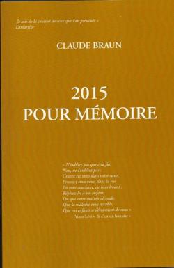 2015 pour mmoire par Claude Braun