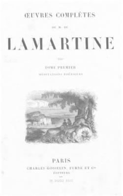 Oeuvres compltes, tome 1 par Alphonse de Lamartine