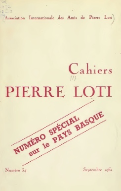 Cahiers Pierre Loti numro 34 - Septembre 1961 par Pierre Loti
