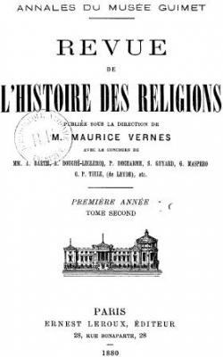Revue de l'Histoire des Religions-Premire anne-Tome second par Maurice Vernes