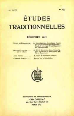 Etudes Traditionnelles. Dcembre 1957 par Revue Etudes traditionnelles
