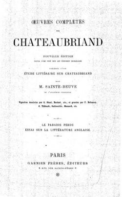Oeuvres compltes, tome 11 par Franois-Ren de Chateaubriand