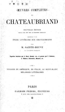 Oeuvres compltes, tome 6 par Franois-Ren de Chateaubriand
