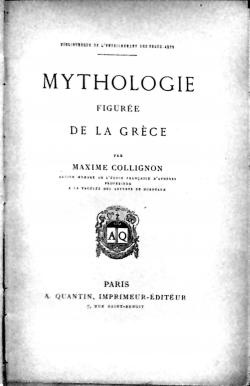 Mythologie figure de La Grce par Maxime Collignon