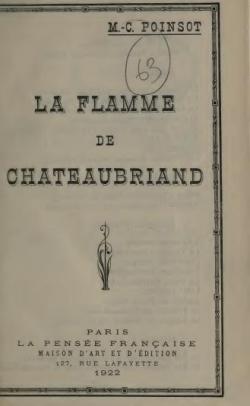 La flamme de Chateaubriand par Maffo-Charles Poinsot