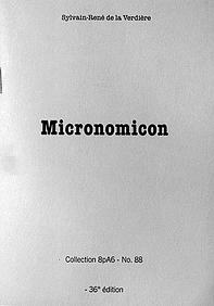 Micronomicon par Sylvain-Ren de La Verdire