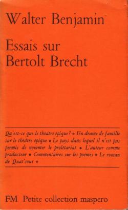 Essais sur Bertolt Brecht par Walter Benjamin