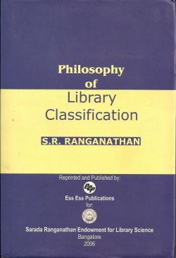 Philosophy of Library Classification par Shiyali Ramamrita Ranganathan