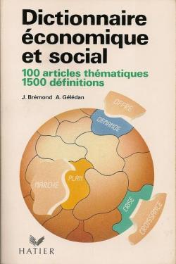 Dictionnaire conomique et social par Janine Brmond