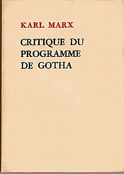 Critique du programme de Gotha par Karl Marx
