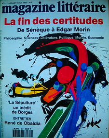 Le Magazine Littraire, n312 : La fin des certitudes, de Snque  Edgar Morin par  Le magazine littraire