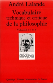 Vocabulaire technique et critique de la philosophie Volume II par Andr Lalande