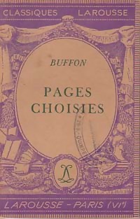 Pages choisies par Georges-Louis Leclerc de Buffon